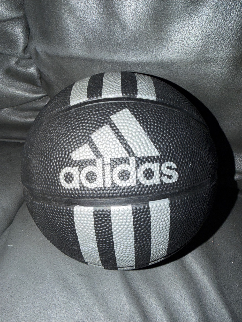adidas Black and silver Logo Basketball mini collectible